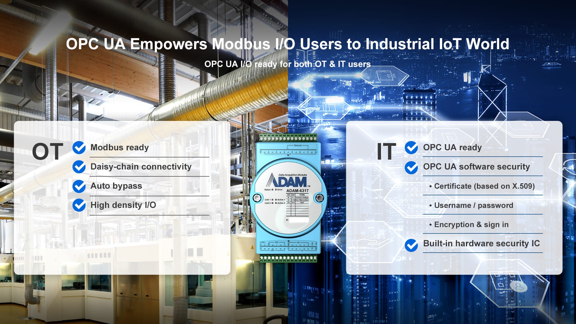 ADAM-6300 OPC UA Modbus